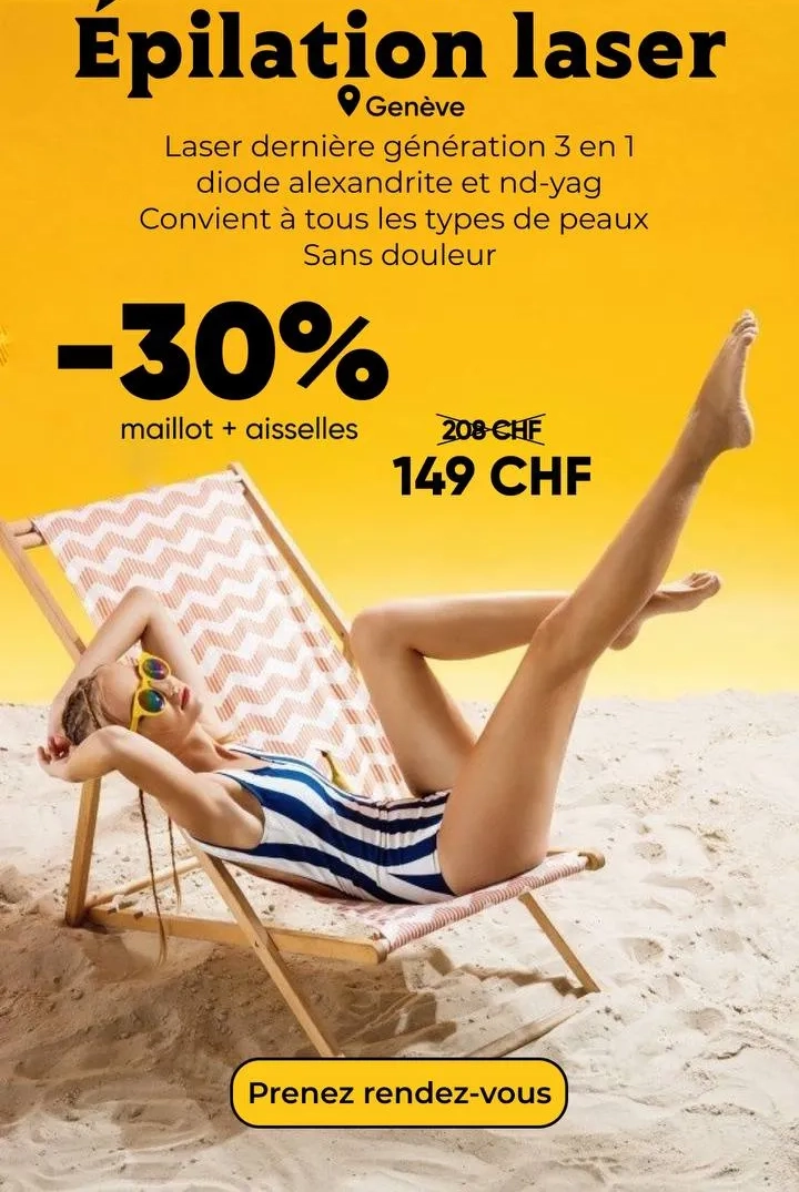 Kreacja Meta Ads — promocja depilacji laserowej