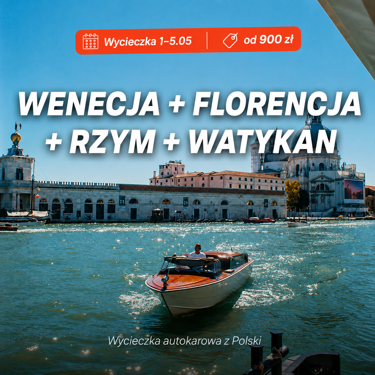 Kreacja Meta Ads — Wenecja, Florencja, Rzym i Watykan